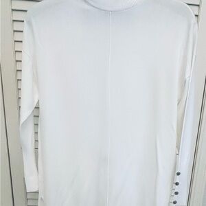 Anne Klein long sleeved mock neck sweater with buttons